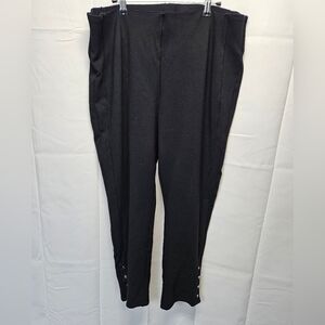Investments Black Slim Factor Ankle Pants Sz XL